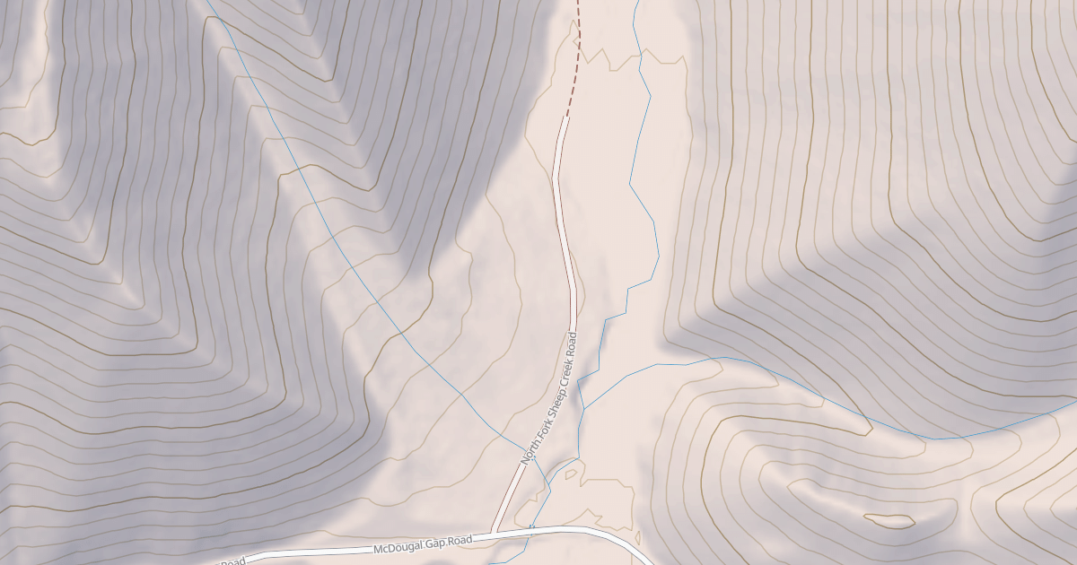 Map preview of NORTH FORK SHEEP CREEK