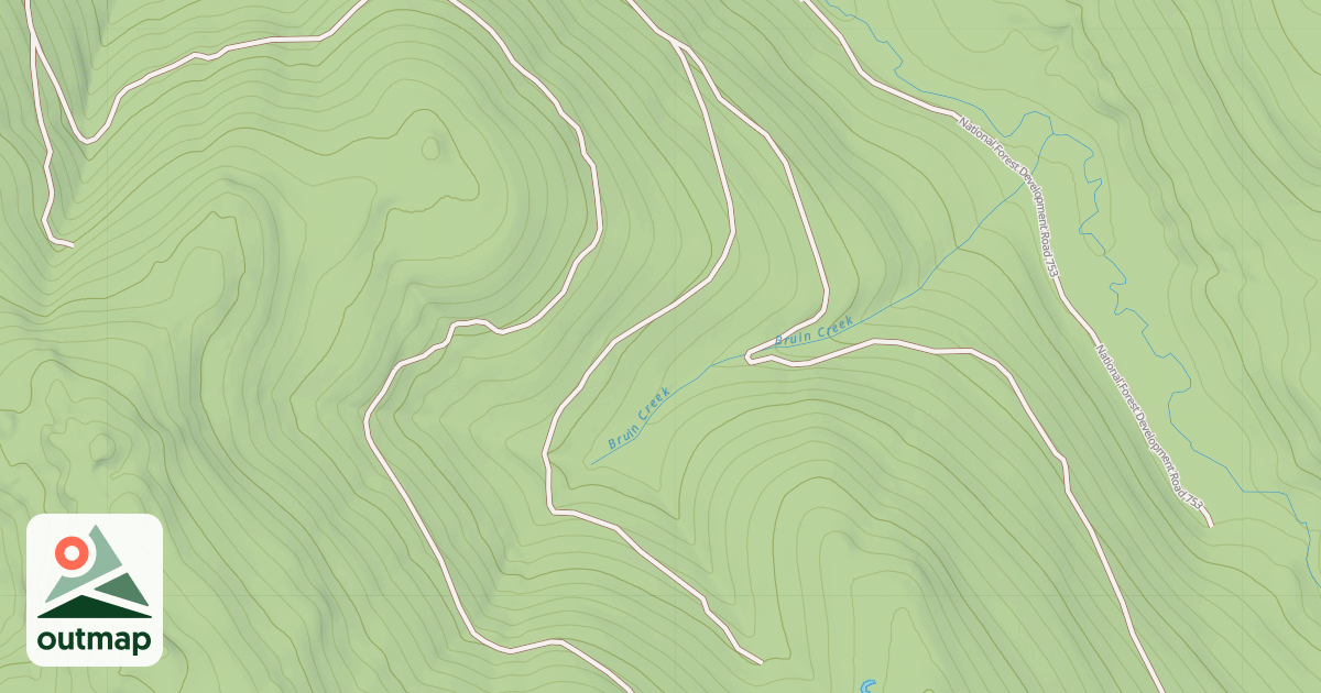 Map of BRUIN CREEK A SNOWMOBILE SPUR