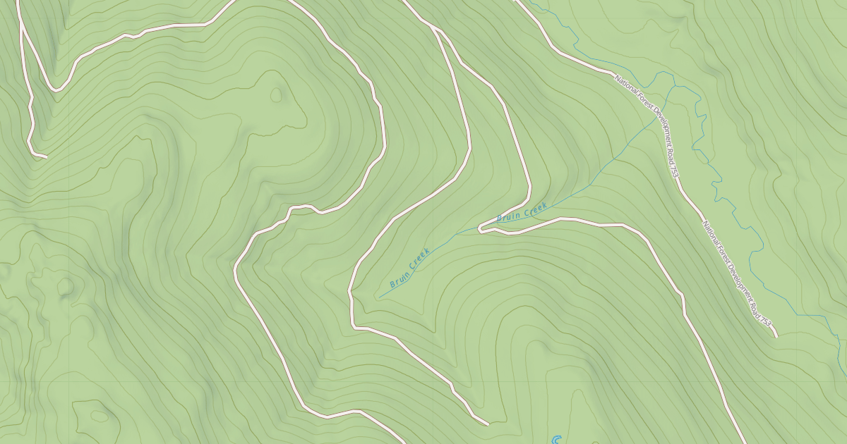 Map preview of BRUIN CREEK A SNOWMOBILE SPUR