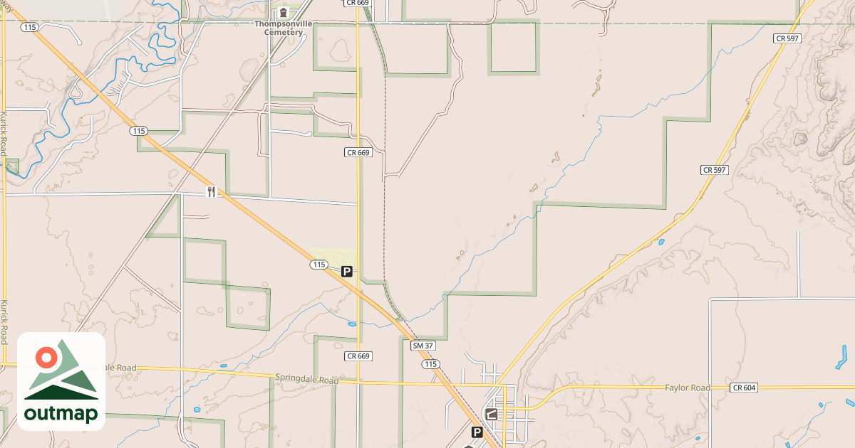 Map of Betsie Valley State Trail