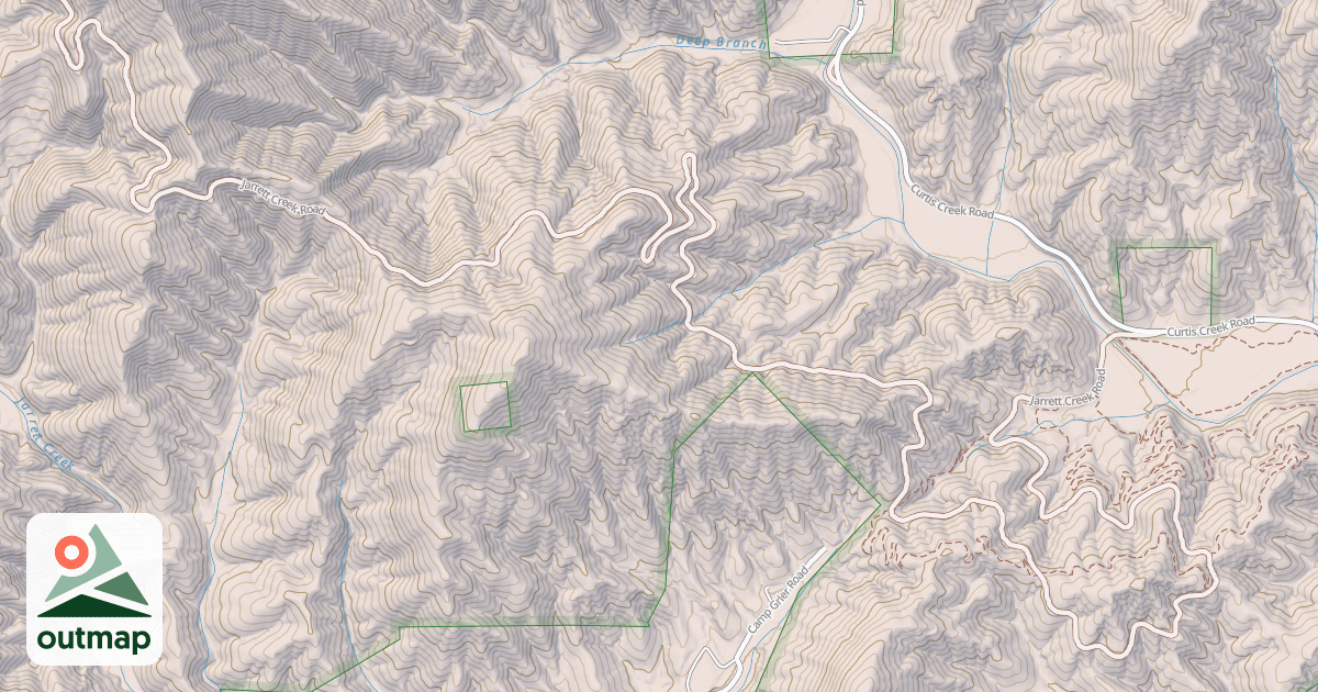Map of JARRETT CREEK