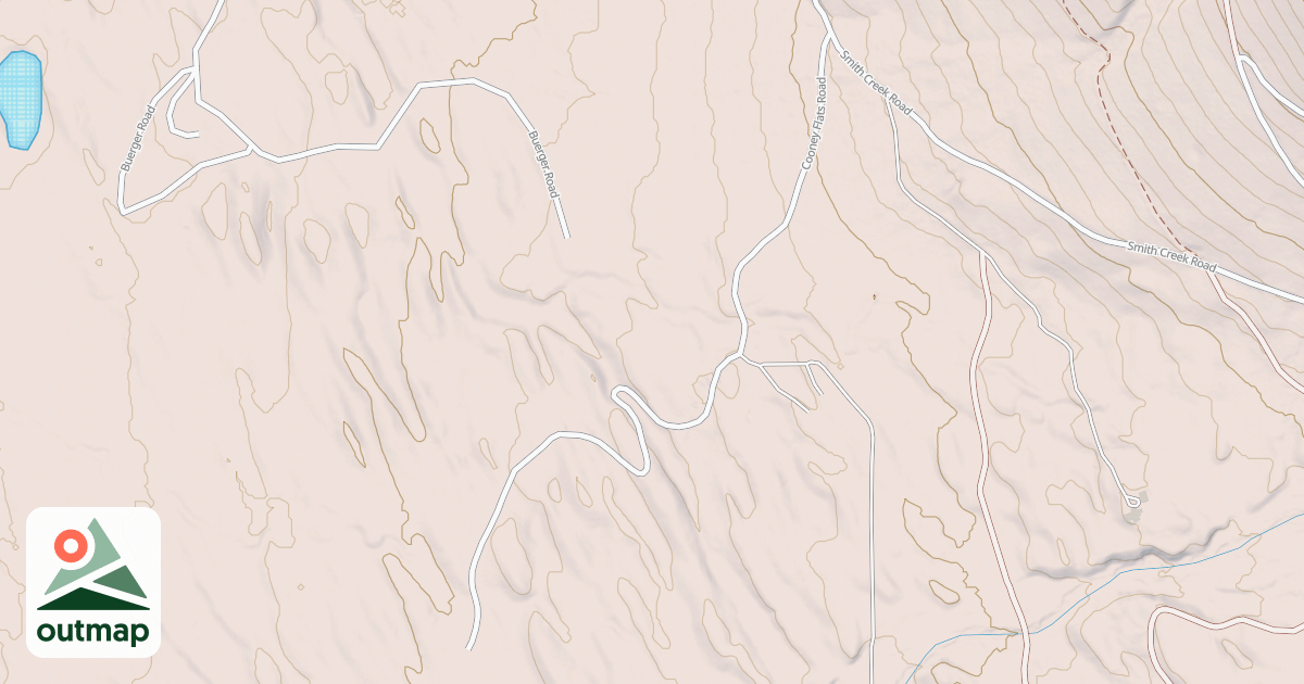 Map of COONEY FLATS