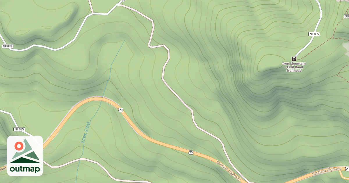 Map of C.C.C. RD