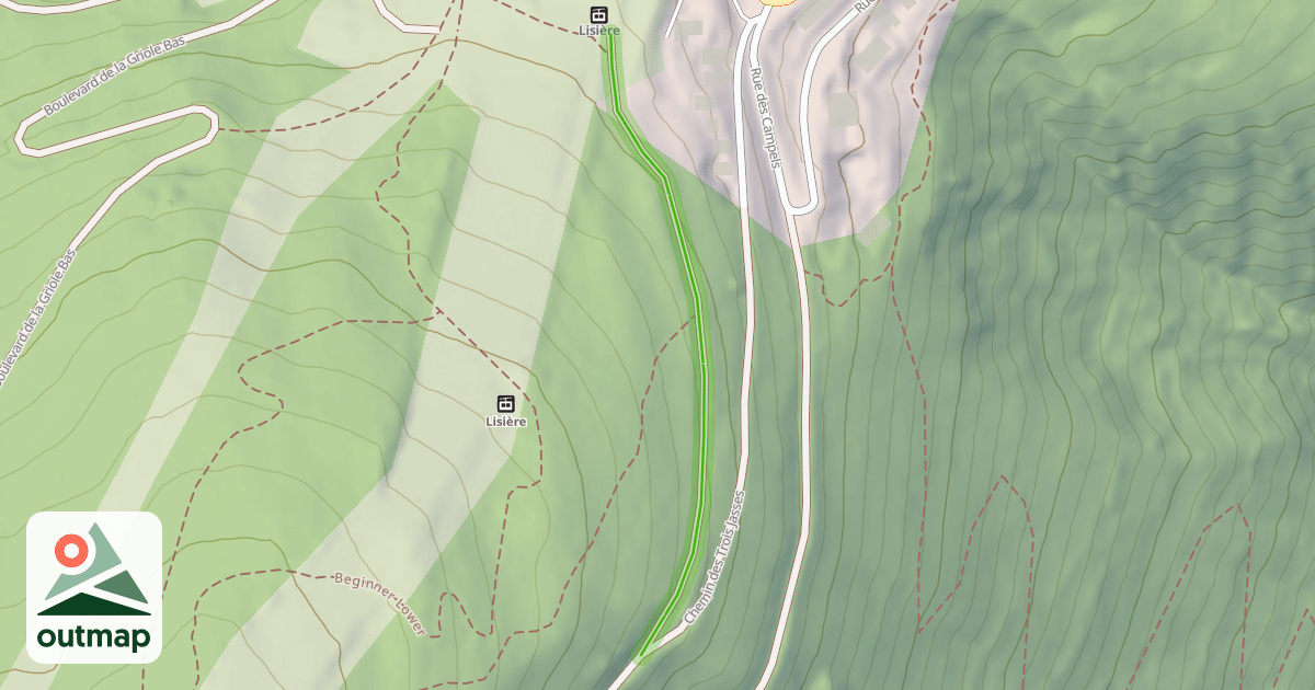 Map of Trois Jasses