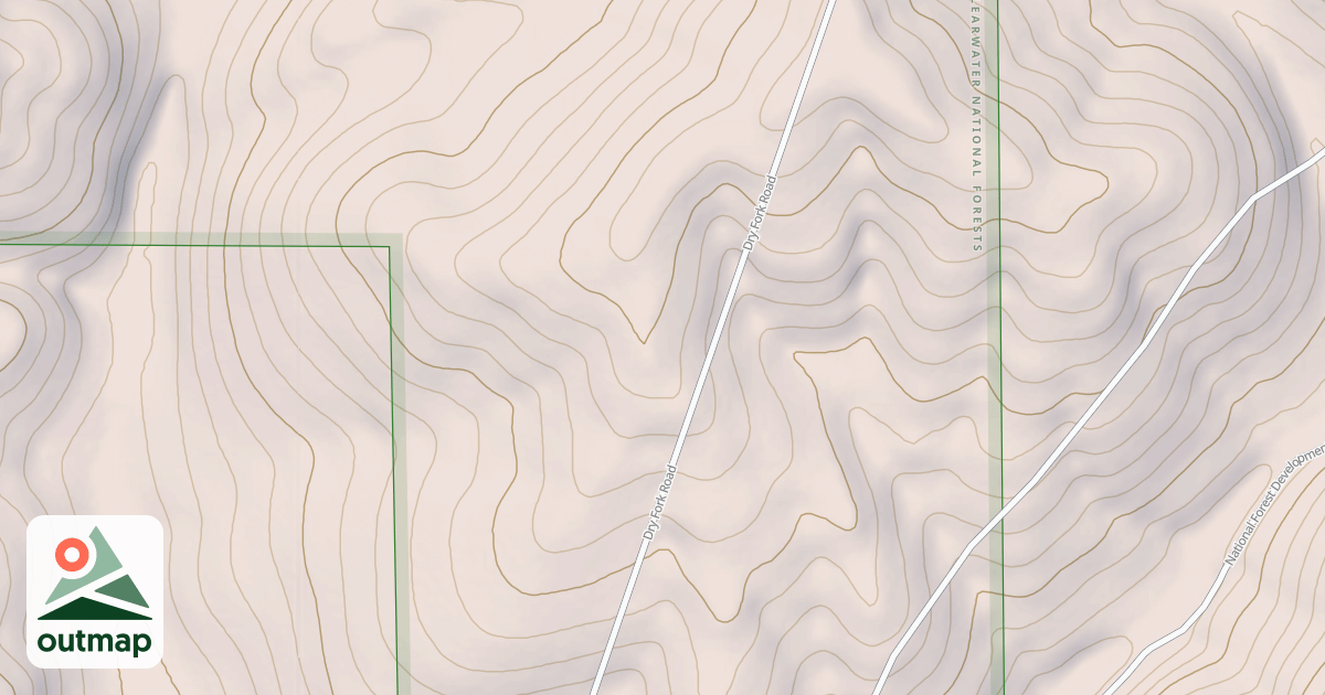 Map of Palouse Ohv-Akers-Excavation