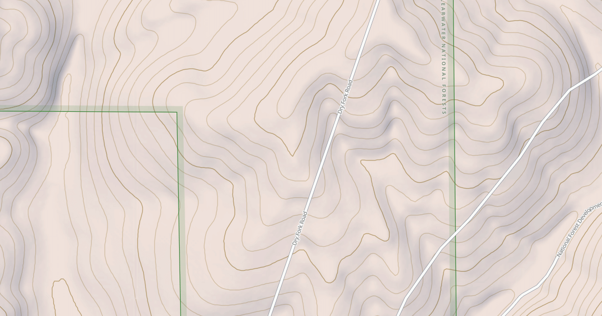Map preview of Palouse Ohv-Akers-Excavation