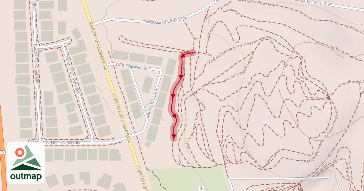 Map of #XC16 Expert Jump Line