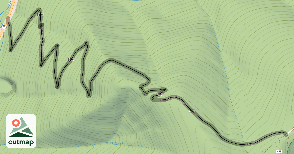 Map of Gumjuwac Trail #480