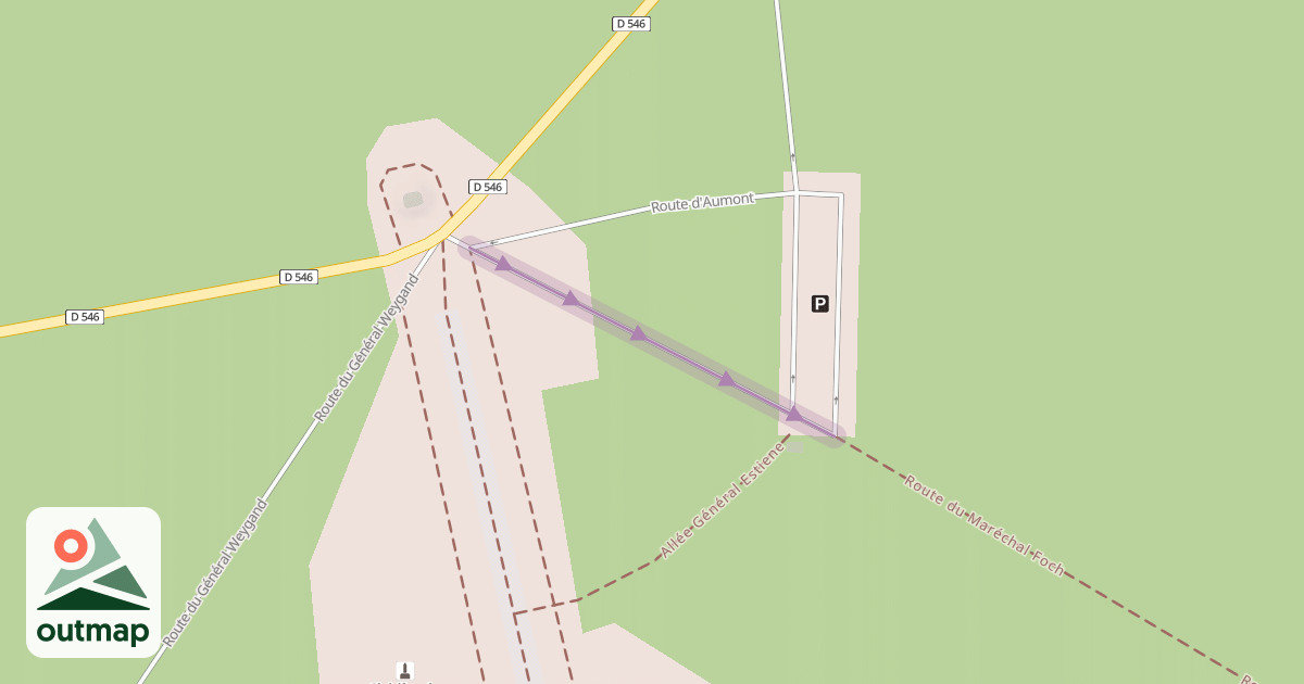 Map of Route du Maréchal Foch