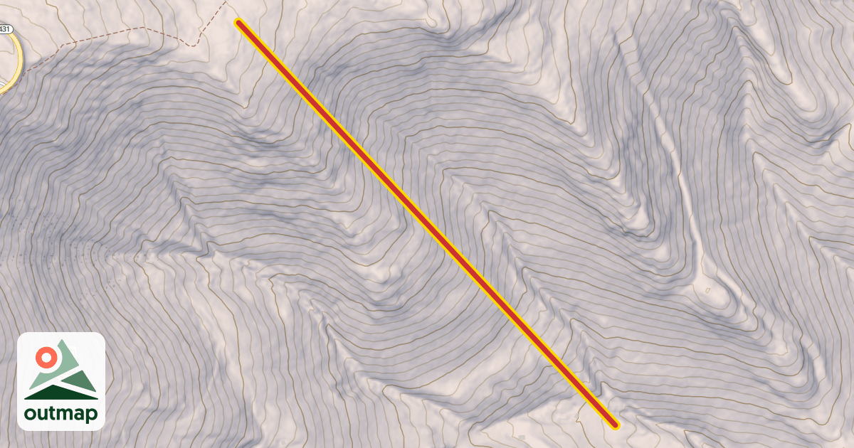 Map of Lookout Mountain Triple