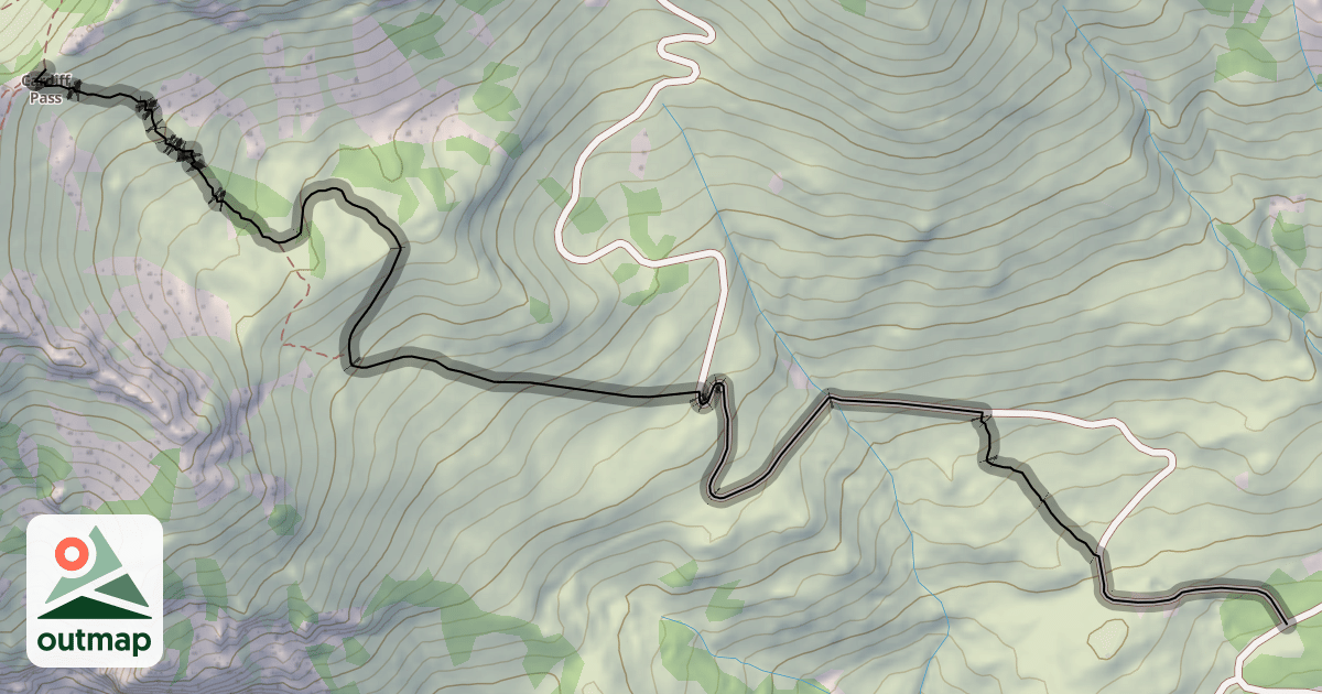 Map of Cardiff Pass Trail