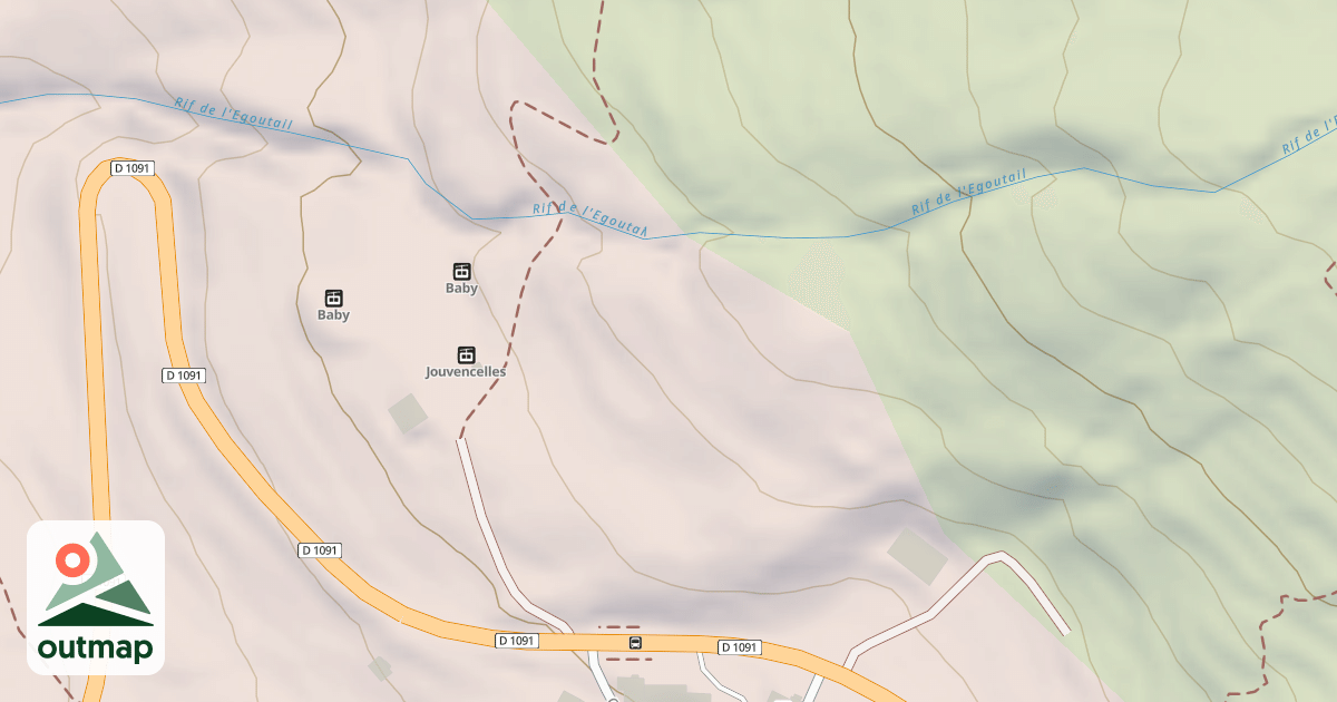 Map of Espace Luge