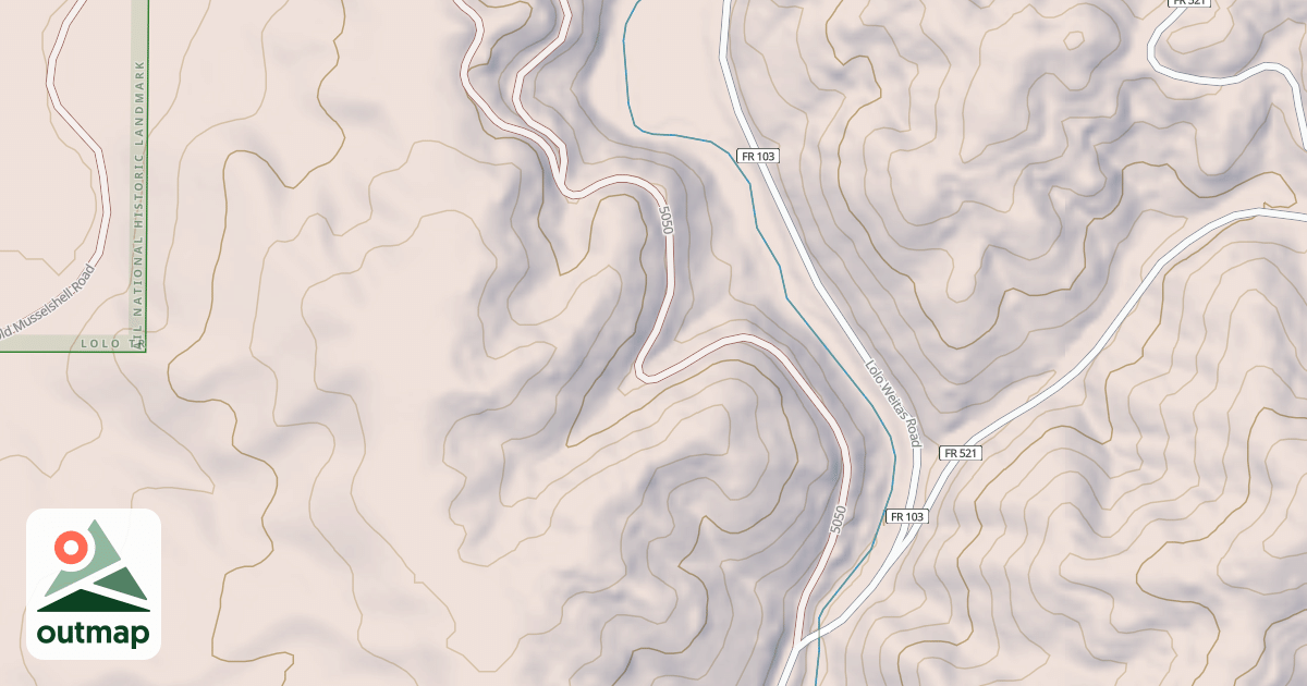 Map of LOLO CREEK CONNECTION