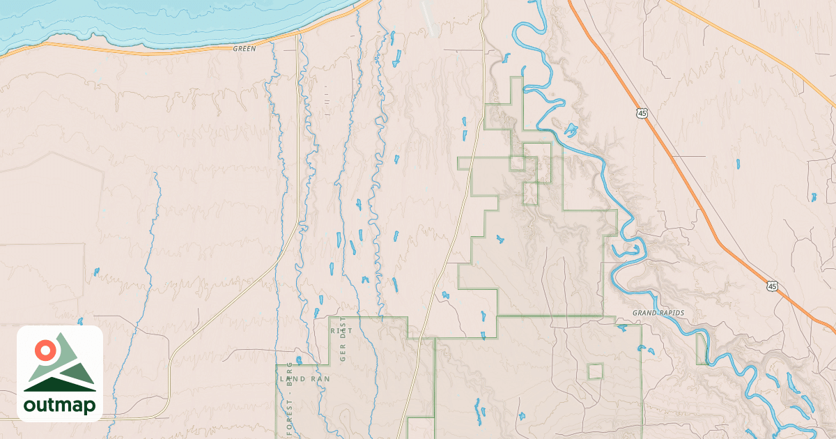 Map of Bergland Snowmobile #12