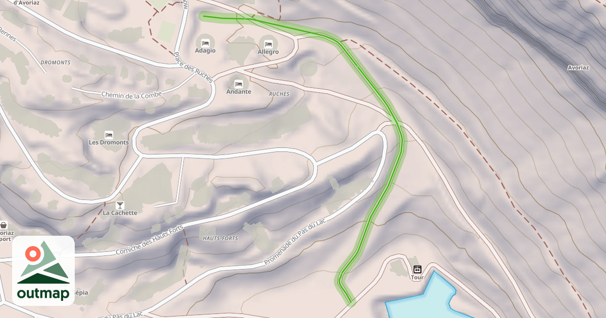 Map of Mélèzes