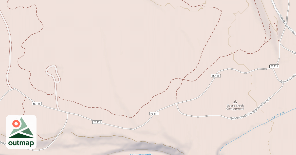 Map of GOOSE CREEK CAMPGROUND