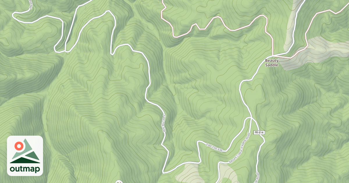 Map of BEAUTY CREEK
