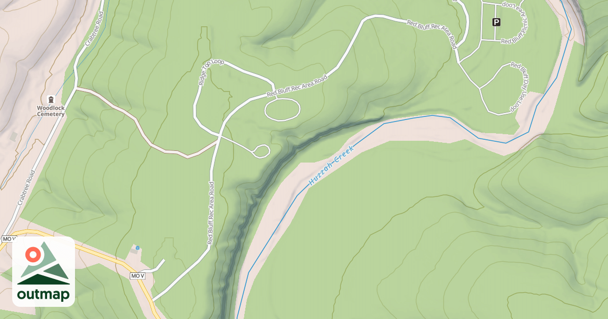 Map of RED BLUFF REC AREA