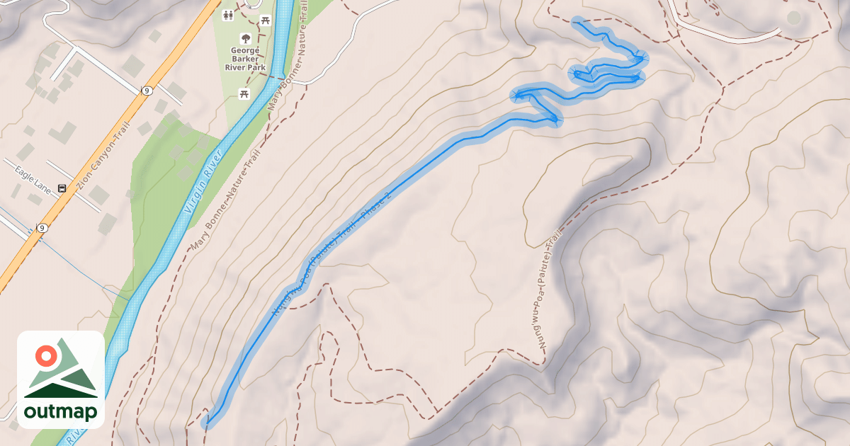 Map of Nung’wu Poa (Paiute) Trail - Phase 2