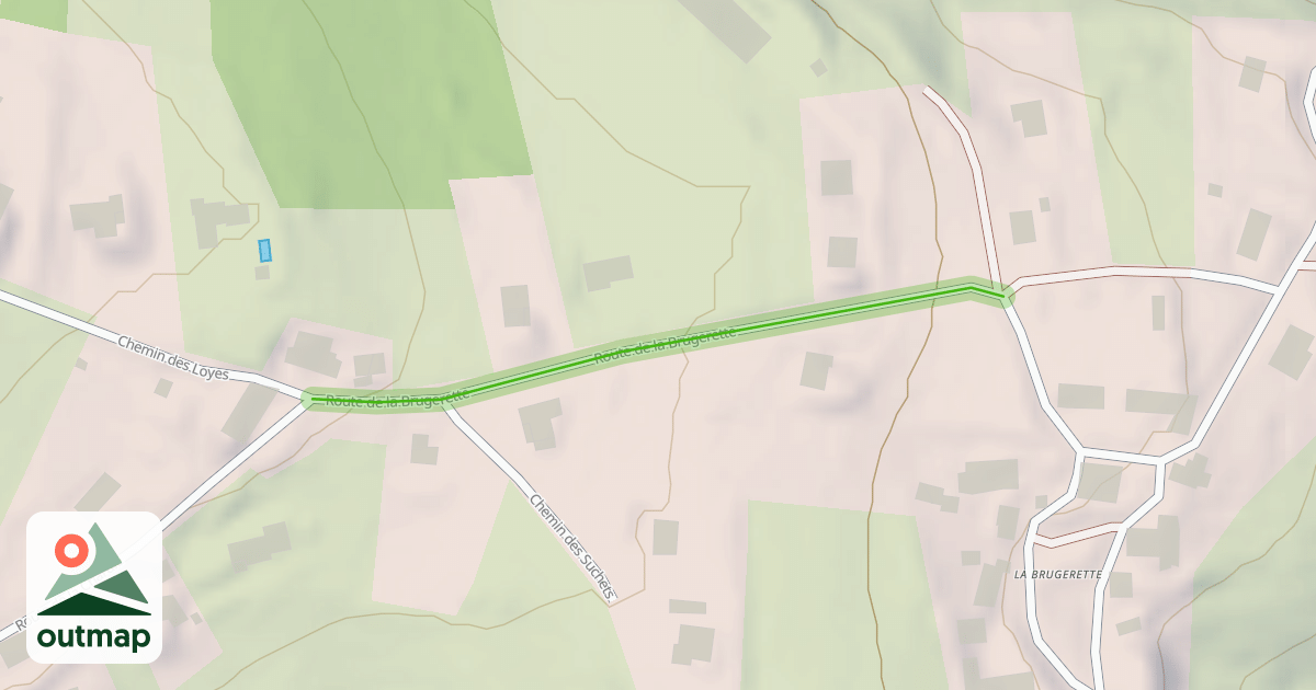 Map of Route de la Brugerette