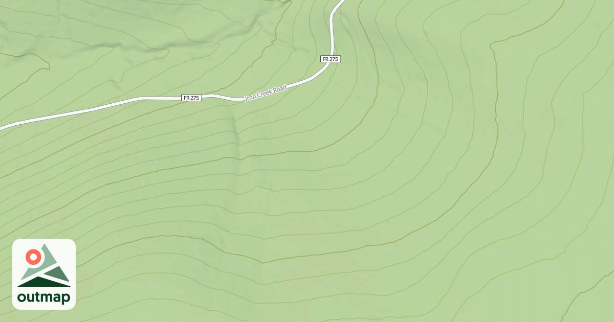 Map of IRON CREEK SPUR 1E