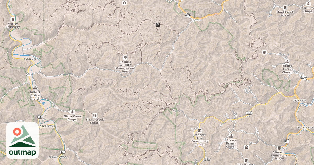 Map of USFS Motor Vehicle Use Map Trails 20736