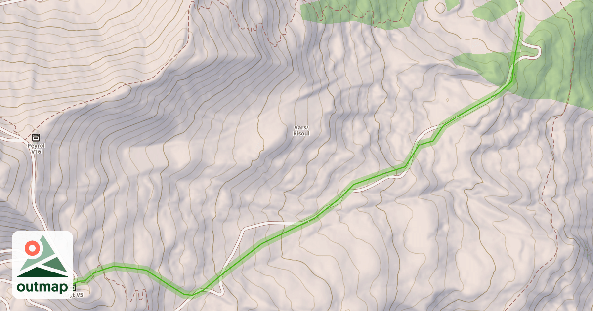 Map of Les Sagnes