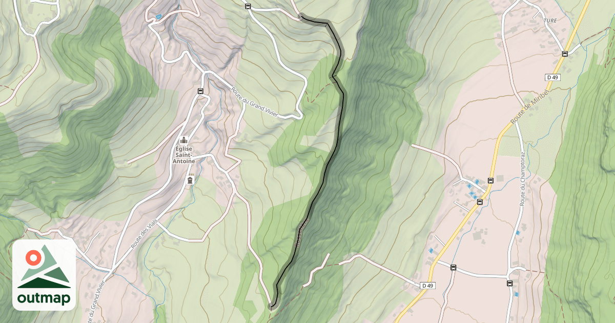 Map of Rossetière