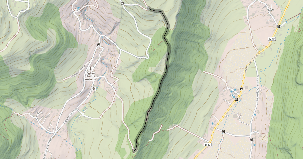 Map preview of Rossetière