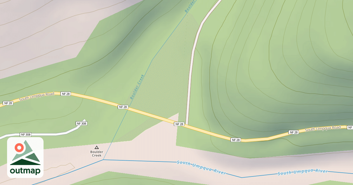 Map of BOULDER CR. CAMP