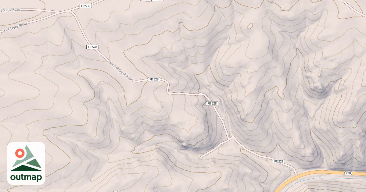 Map of FLETCHER CREEK