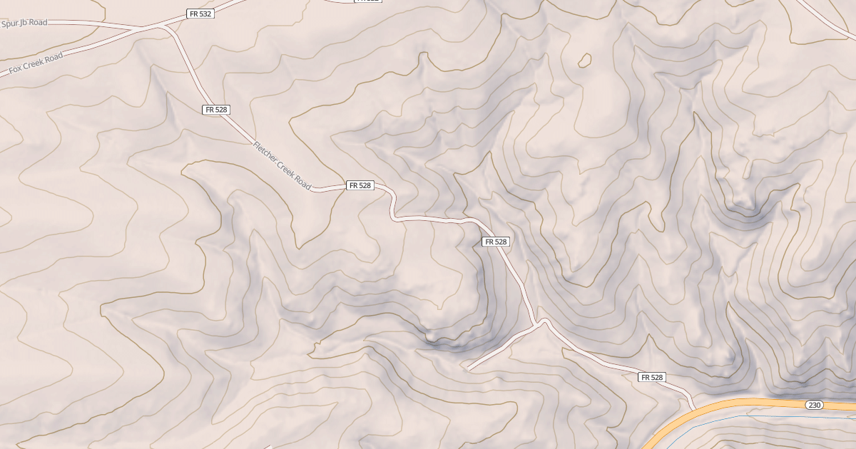 Map preview of FLETCHER CREEK