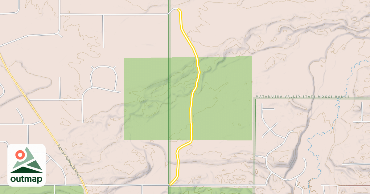 Map of Between the Gates Trail
