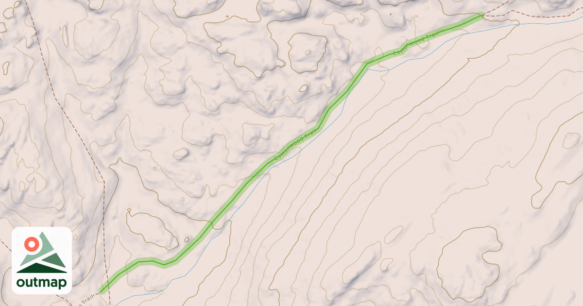 Map of Cottonwood Trail