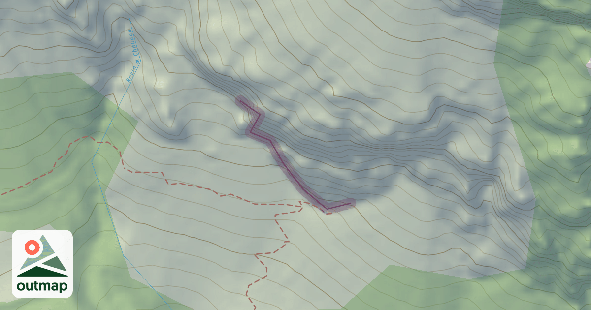 Map of Falaise des Pinettes
