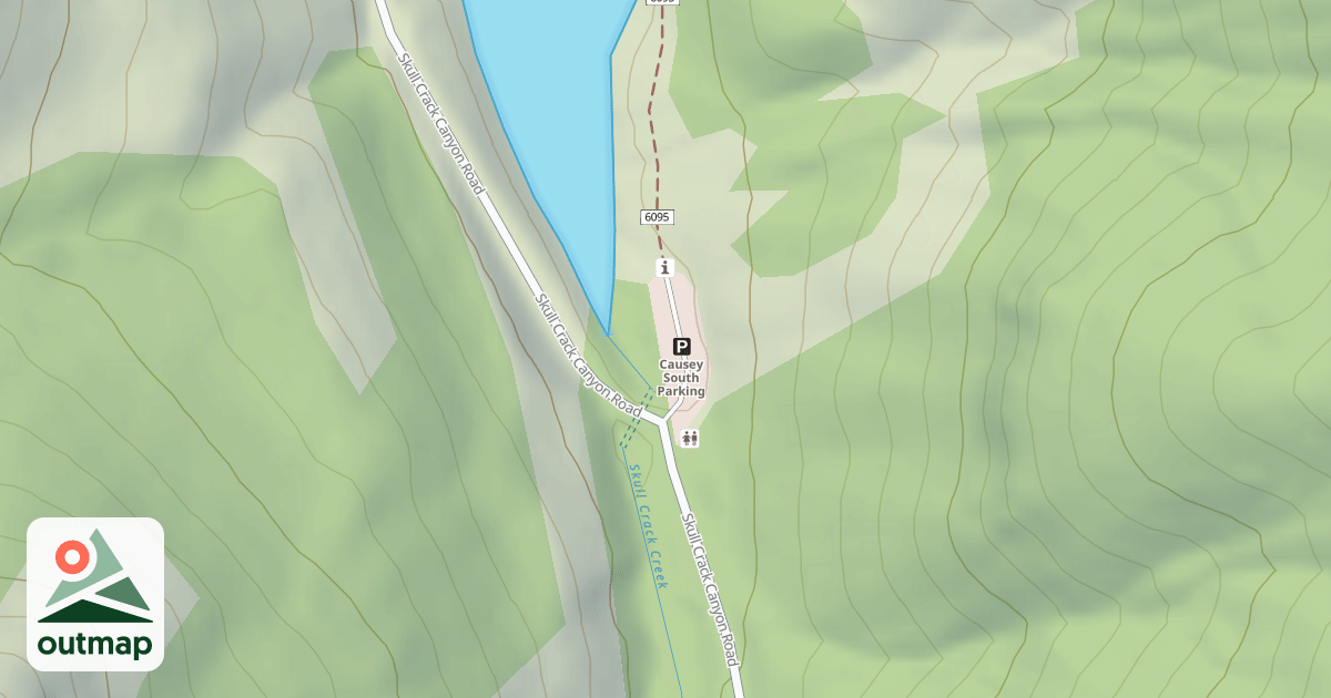 Map of SKULL CRACK TRAILHEAD