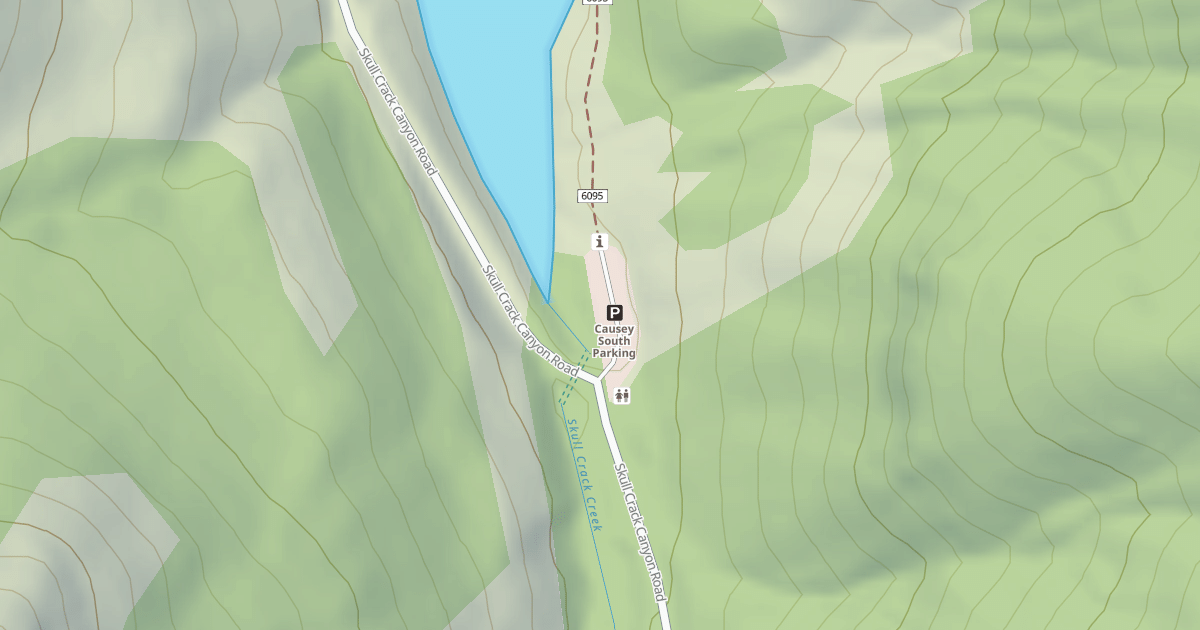 Map preview of SKULL CRACK TRAILHEAD