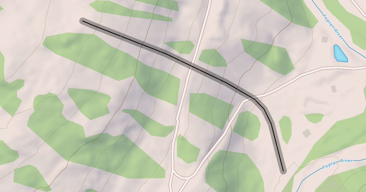 Map preview of Lower Bull Run