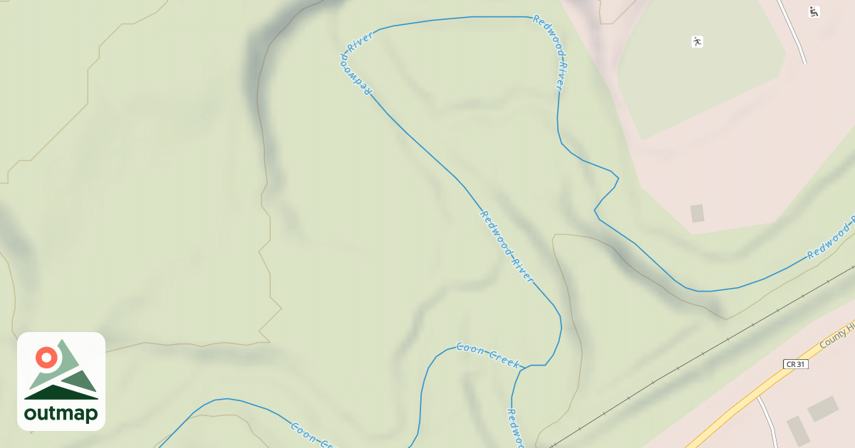Map of Shady Oaks Native Prairie Adventure Trails