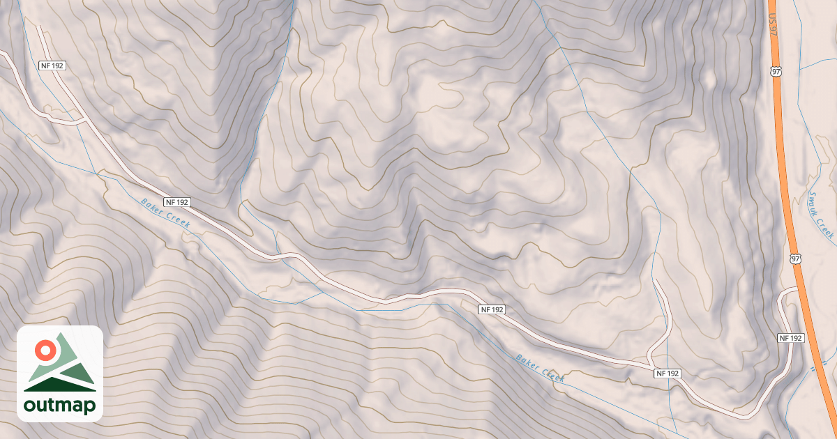 Map of BAKER CREEK