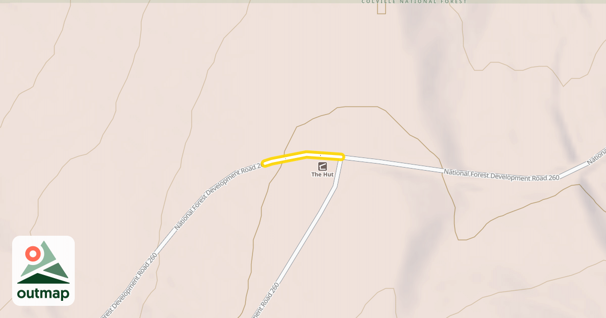 Map of National Forest Development Road 260