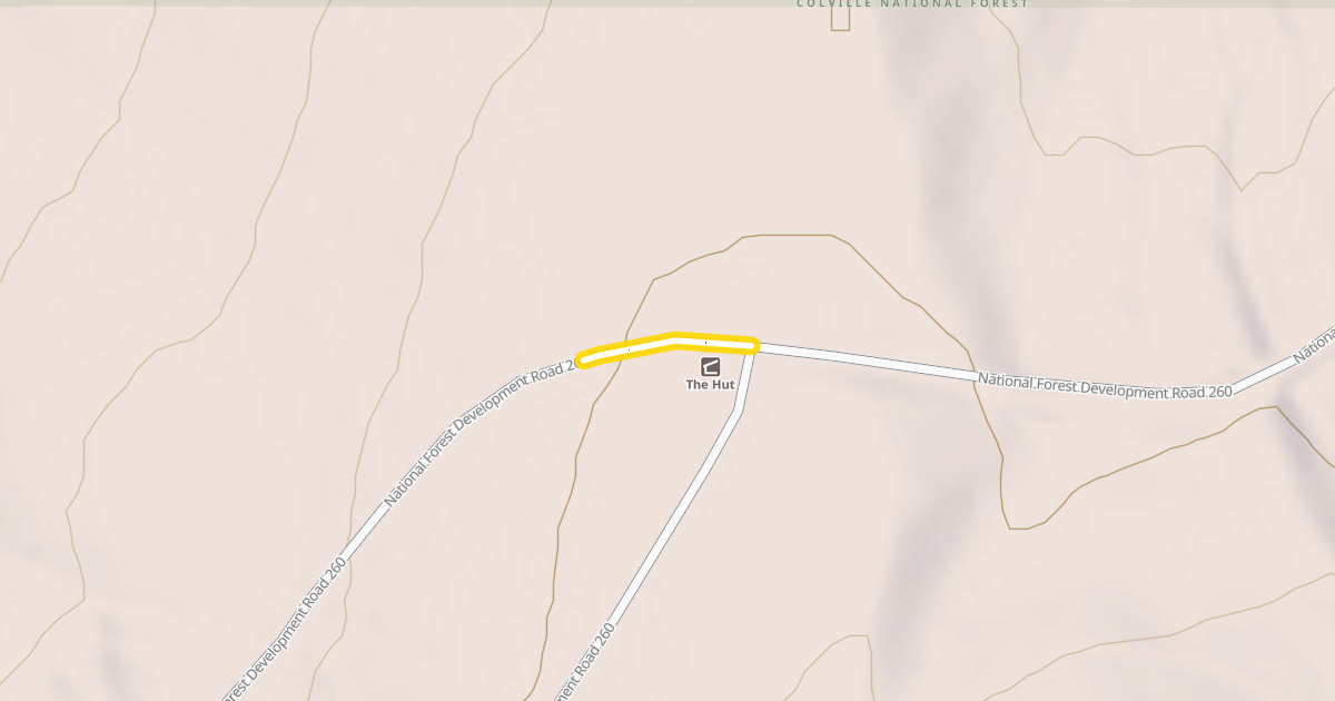 Map preview of National Forest Development Road 260