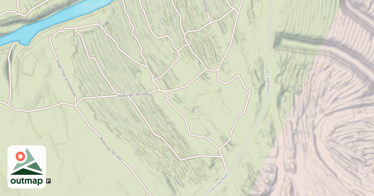 Map of Interlake State Recreation Area Trails