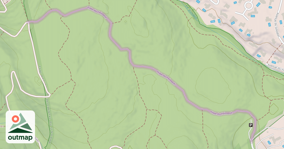 Map of Piste du Peissaut
