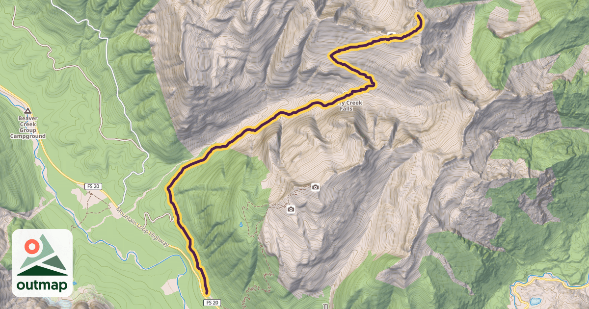 Map of Perry Creek Trail