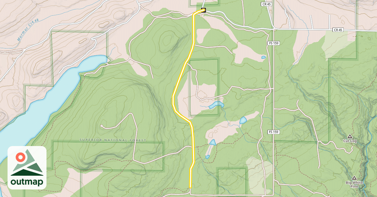 Map of Deer Yard Road