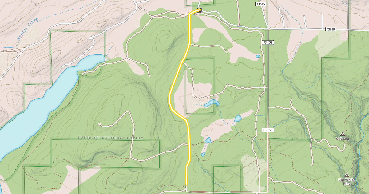 Map preview of Deer Yard Road