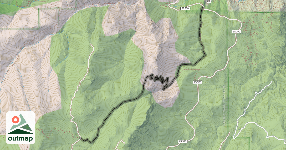 Map of St Mary's Falls Trail