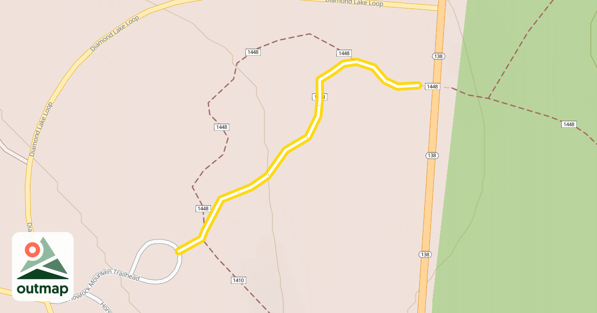 Map of Howlock Mountain Trail