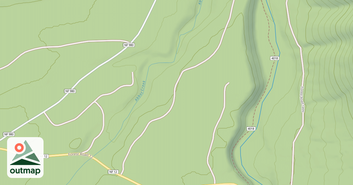 Map of USFS Motor Vehicle Use Map Roads {3C949F2B-A096-4936-B70C-0AA8FD876863}